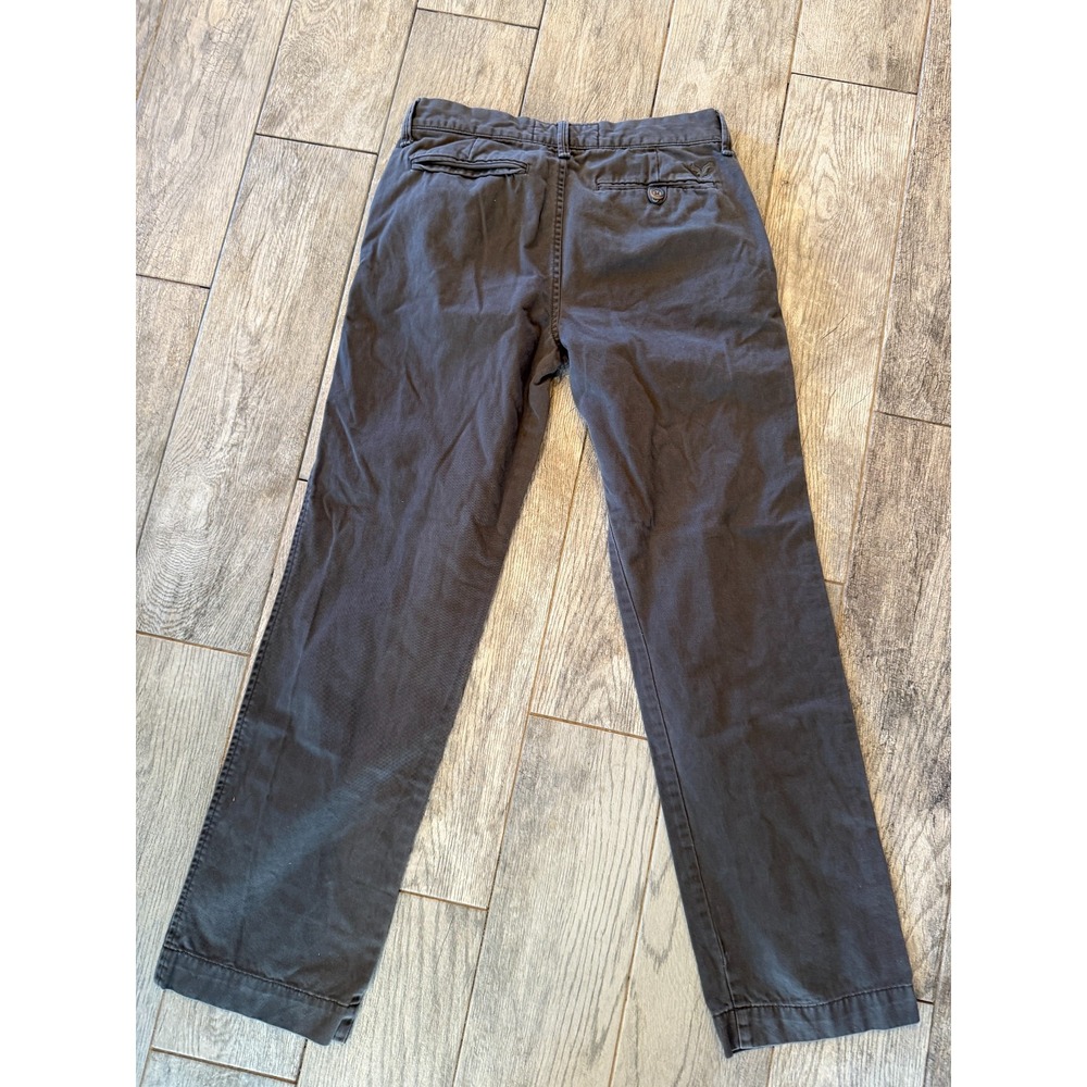 American eagle chino pants size 29 x 32 Mens 29x32 Khaki Pant Gray Cotton Preppy